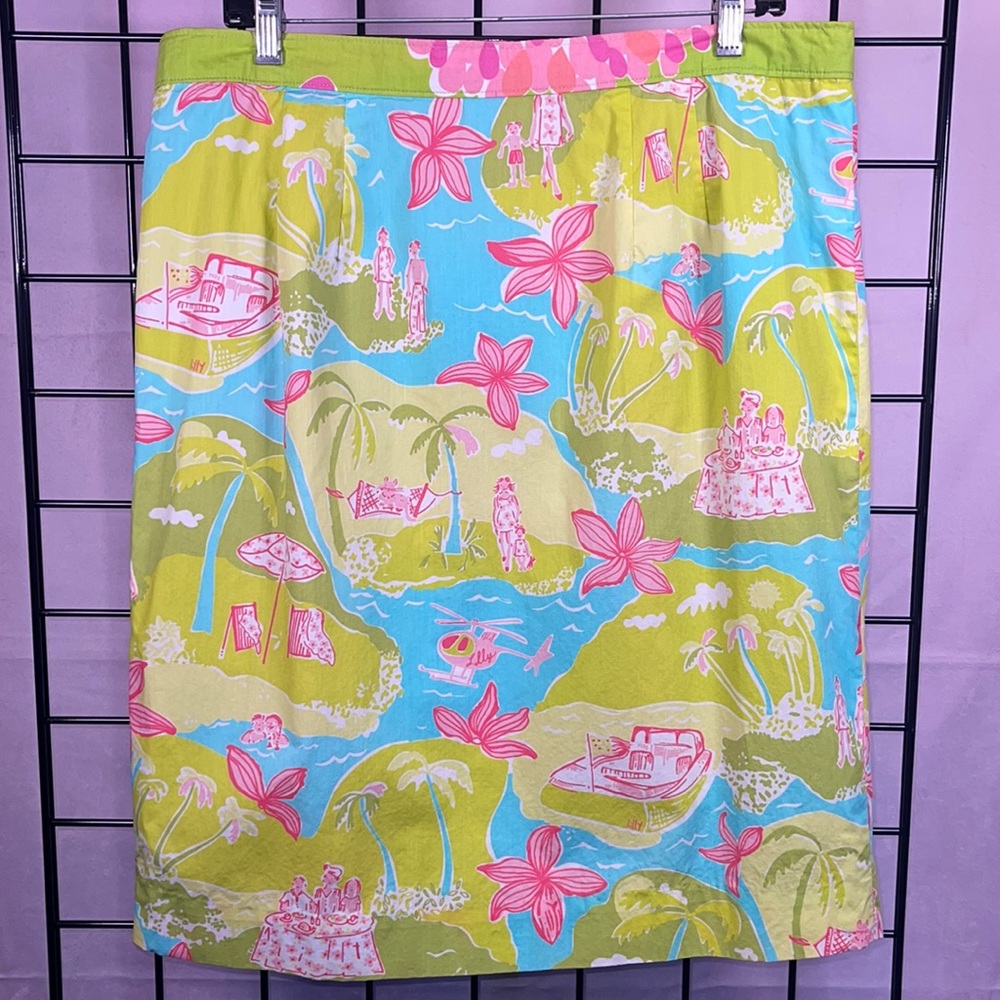 Lilly Pulitzer floral skirt Size 14 💞 - Picture 4 of 9